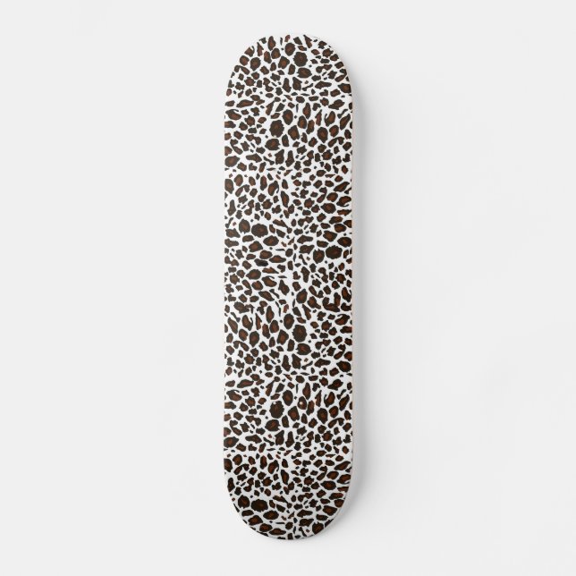 Leopard-Tierdruck Skateboard (Vorderseite)