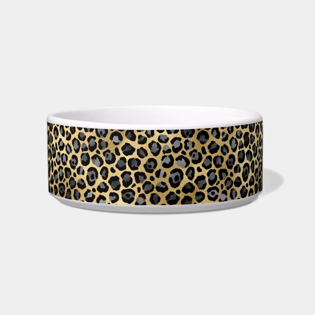 LEOPARD TIERDRUCKER 2 THEMA PET BOWL NAPF (Vorderseite)