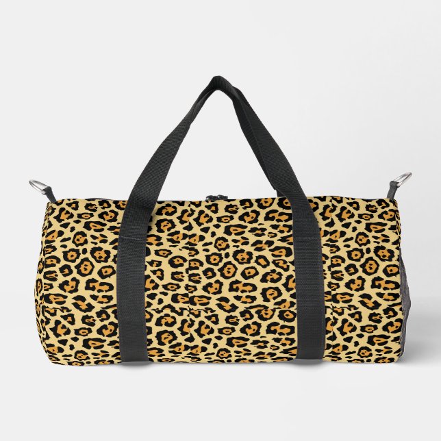 Leopard-Tierdruckmuster Duffle Bag (Vorderseite)