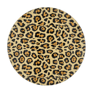 Leopard-Tierdruckmuster Schneidebrett