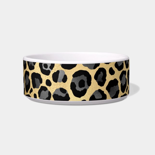 LEOPARD TIERDRUCKTHEME PET BOWL NAPF (Vorderseite)