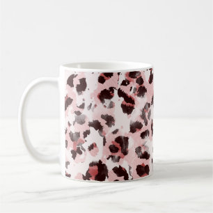 Leopard Tierhaut: Gefärbte Krawatte Elegance. Kaffeetasse