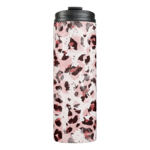 Leopard Tierhaut: Gefärbte Krawatte Elegance. Thermosbecher