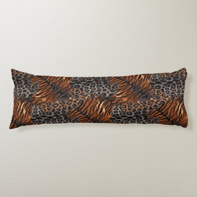 Leopard Tiger Fell trendy Seitenschläferkissen (Vorderseite)