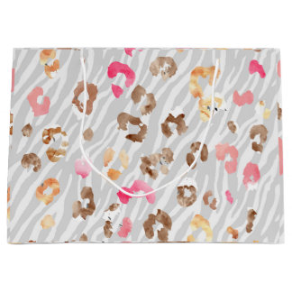 Leopard Tiger Große Geschenktasche Geschenktüte