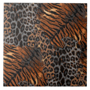 Leopard-Tiger-Hauttrendy Fliese