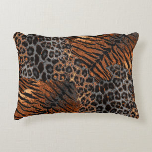 Leopard Tiger Skin trendy Dekokissen