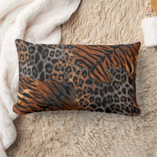 Leopard Tiger Skin trendy Lendenkissen
