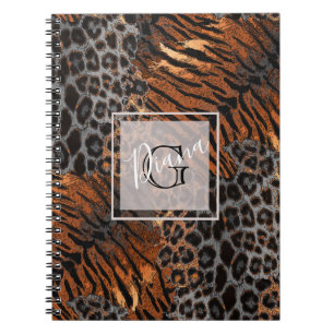Leopard-Tigerhaut-Trendnotebook Notizblock