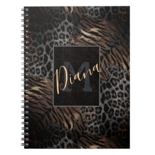 Leopard-Tigerhaut-Trendnotebook Notizblock