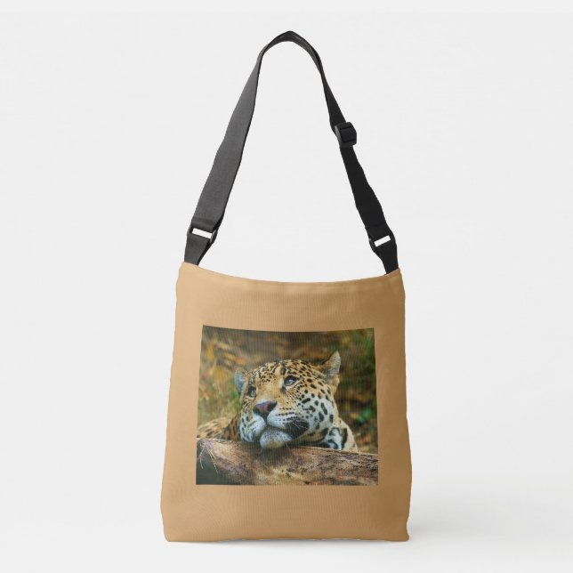 Leopard Tote Bag Tragetaschen Mit Langen Trägern (Vorderseite)