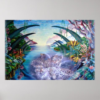 Leopard Träume Poster