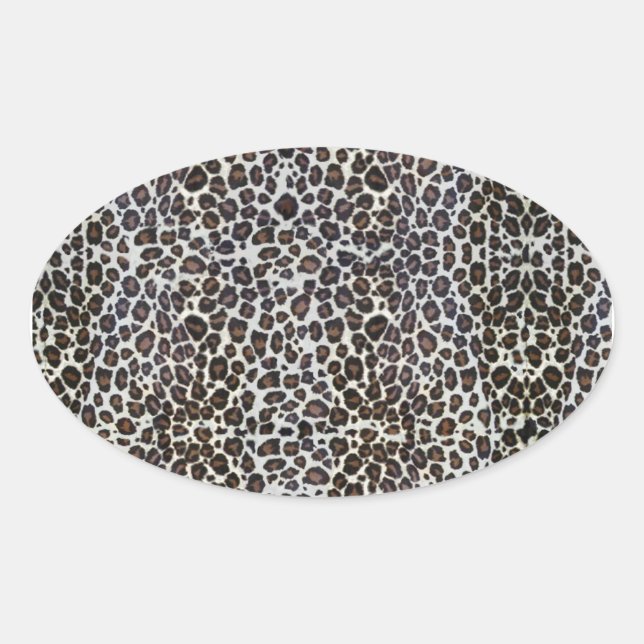 Leopard Umschlag Aufkleber Gastgeschenk Labels (Vorderseite)