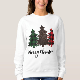 Leopard und Buffalo Kariert Vintage Country Christ Sweatshirt
