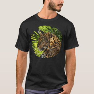 LEOPARD UND PALMBLÄTTER T-Shirt