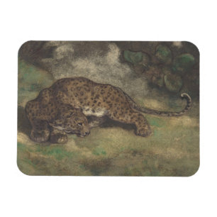 Leopard und Schlange Magnet