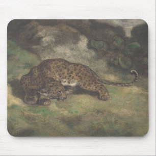 Leopard und Schlange Mousepad
