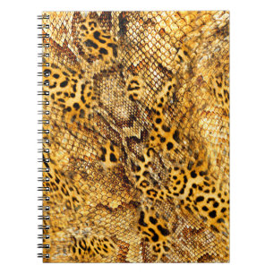 Leopard- und Schlangenmuster Notizblock