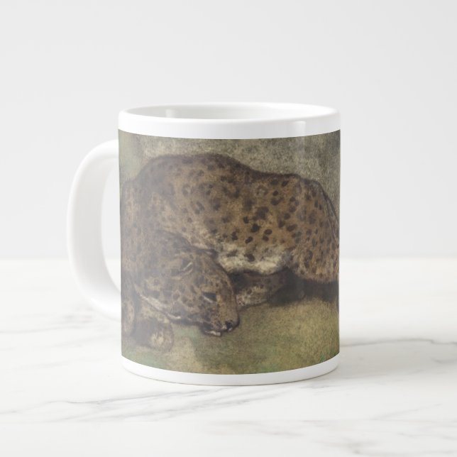 Leopard und Serpent Jumbo-Tasse (Vorderseite Links)