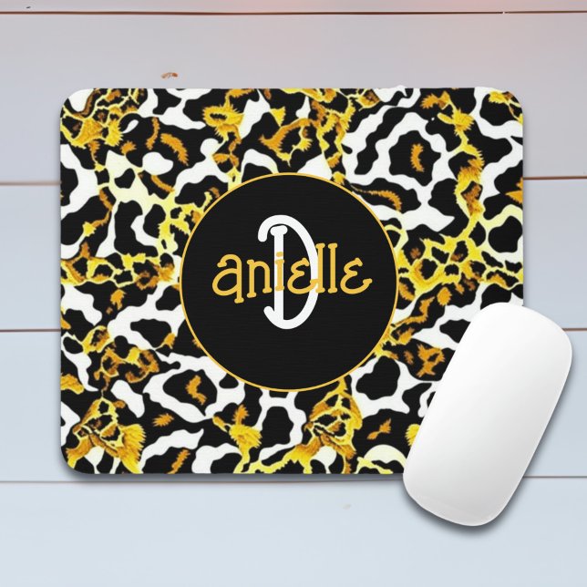 Leopard und Zebra Fur Print Personalisiert Mousepad (Von Creator hochgeladen)