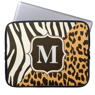 Leopard und Zebra Laptopschutzhülle
