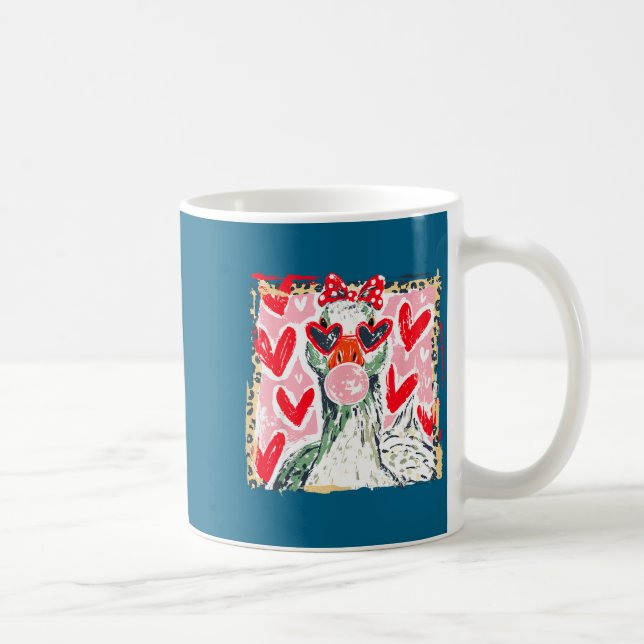 Leopard Valentine's Day Goose Cute Animal Couple M Kaffeetasse (Rechts)