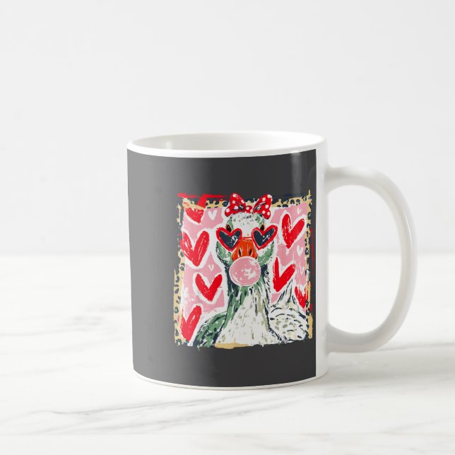 Leopard Valentine's Day Goose Cute Animal Couple M Kaffeetasse (Rechts)