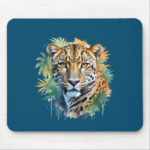 Leopard Vector Art Animal in the Majestic Nature Mousepad