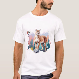 Leopard Vector Art Art Nasszelle T-Shirt