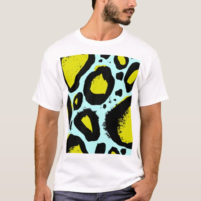 Leopard Vibrance: farbenfrohe wilde Texturen. T-Shirt (Vorderseite)