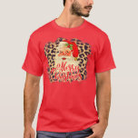 Leopard Vintag 70er Santa Merry Christmas Santa Cl T-Shirt<br><div class="desc">Leopard Vintag 70er Santa Merry Weihnachten Weihnachtsmann Gesicht .</div>