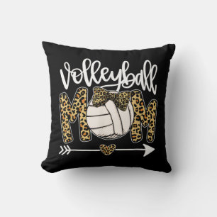Leopard Volleyball Mama Spaß Ball Mama Muttertag G Kissen