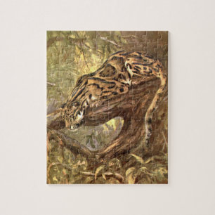 Leopard von CE Swan, Vintage Wildtiere Puzzle