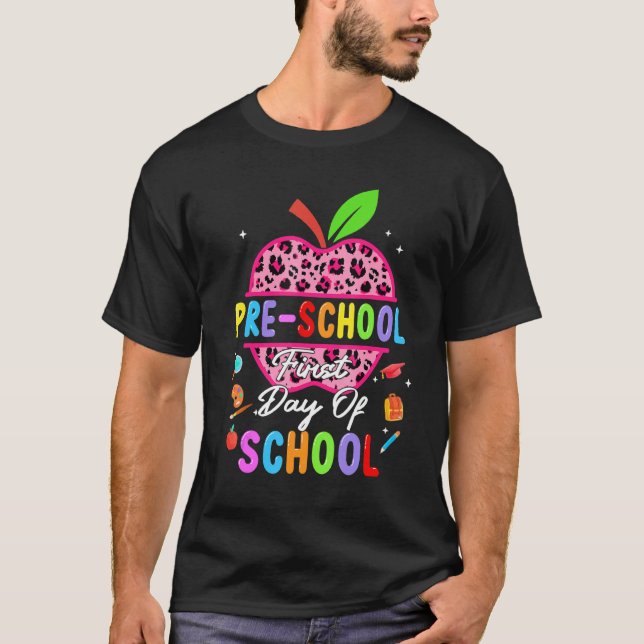 Leopard-Vorschullehrer Tee (Vorderseite)