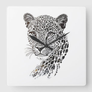 Leopard Wanduhr – Wilde Eleganz und Modernität