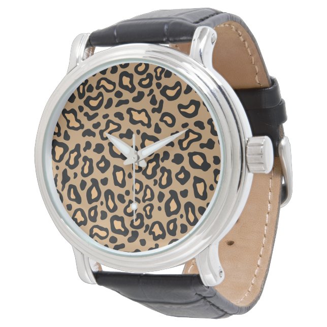 Leopard Watch Armbanduhr (Schrägansicht)