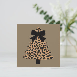Leopard-Weihnachtsbaum Preppy Coquette Weihnachten