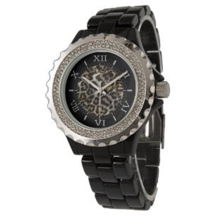 Leopard Wild Dial Decke Armbanduhr
