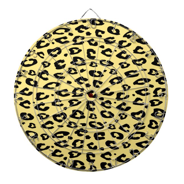 Leopard-Wildtierdruck-Dartboard Dartscheibe (vorne)