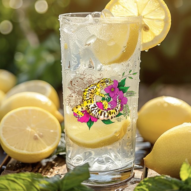 Leopard Yellow Gecko Green Glas (Von Creator hochgeladen)