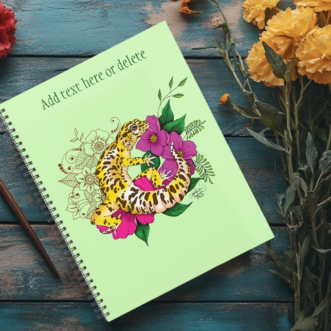 Leopard Yellow Gecko Green Planer (Von Creator hochgeladen)