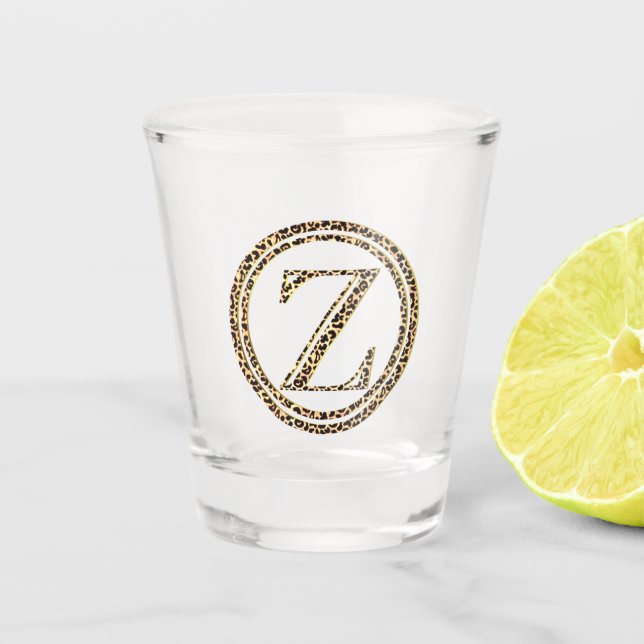 Leopard Z Schnapsglas (Vorderseite)