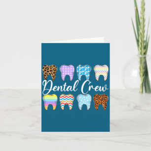 Leopard-Zähne Dental-Team Glücklich Karte