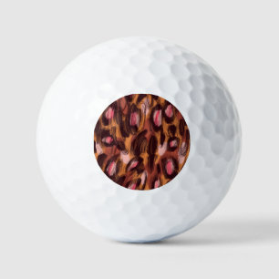 Leopard zeigt afrikanisches Tiermuster Golfball