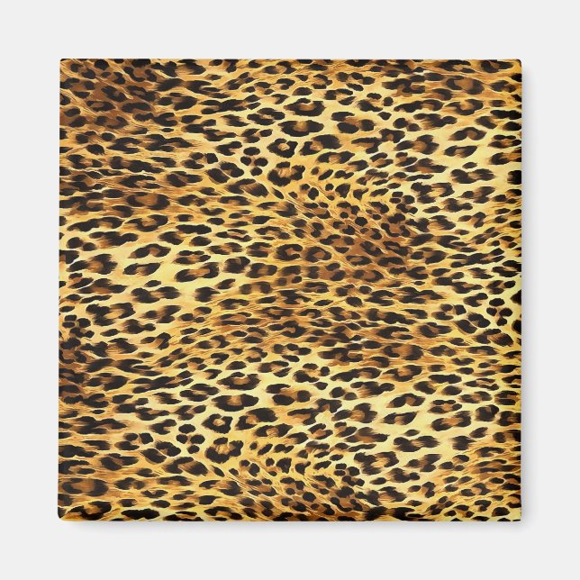Leopard zeigt Camouflage-Mustermalerei Magnet (Vorne)