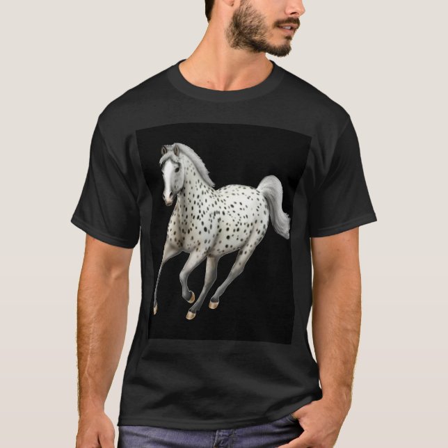 Leopardappaloosa-Galoppieren T-Shirt (Vorderseite)