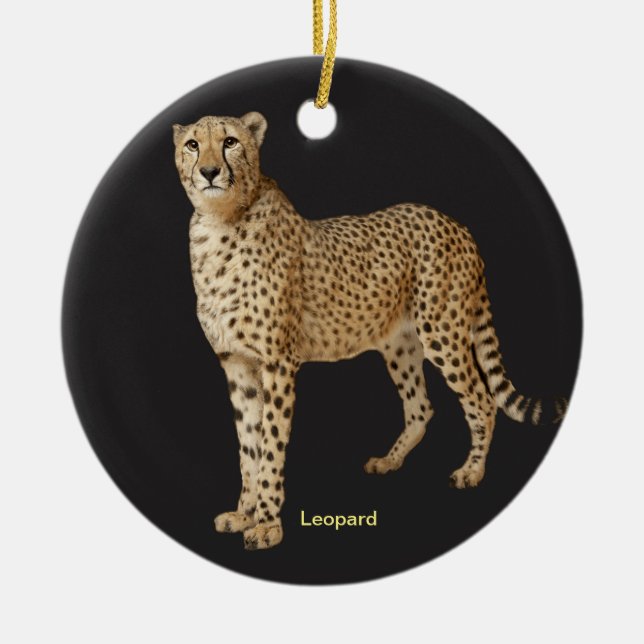 Leopardbild für Circle Ornament (Vorne)