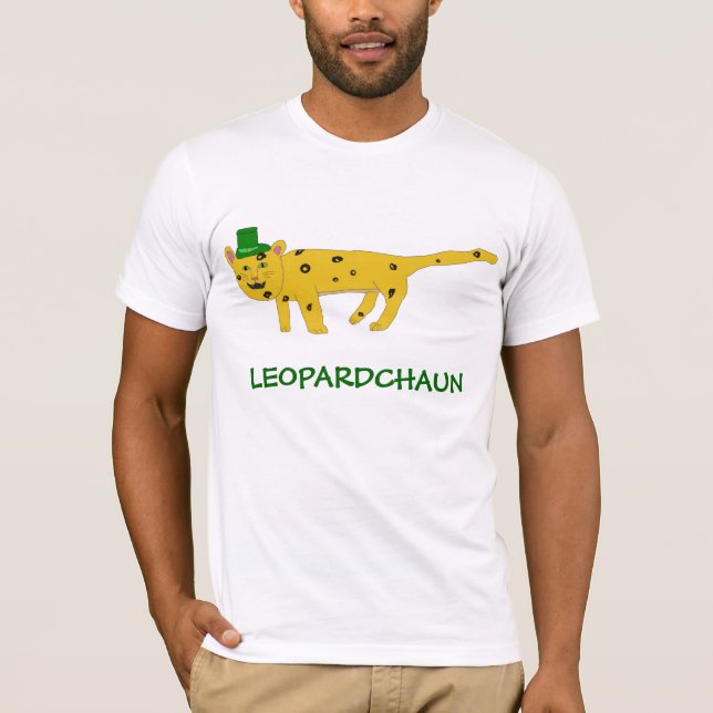 Leopardchaun Kleid T-Shirt (Vorderseite)