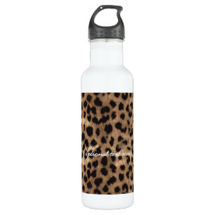 Leopardcheetah-Druck-Glamour-Mädchen Trinkflasche