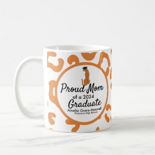Leoparddruck Abschluss Proud [Familienmitglied] Kaffeetasse